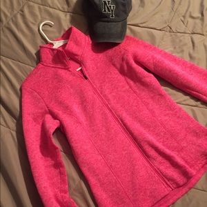 Bright pink zip up!!